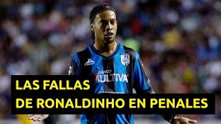 Las Fallas de Ronaldinho en Penales [upl. by Aggappe]