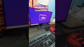 Windows 10 installation step by step reels windows shortvideo trending laptop installation [upl. by Kenric]