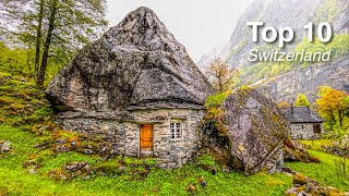 Top 10 MustSee Destinations in Switzerland  Ticino 🇨🇭 [upl. by Kcam]