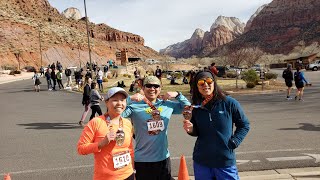 Day 8  Utah Adventure  Zion Half Marathon Vacation Races [upl. by Joeann]