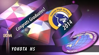 DoDEA Pacific Yokota High School graduation 2014 [upl. by Simmie]