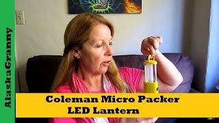 Coleman Micro Packer LED Lantern Product Review [upl. by Dorfman]