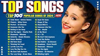 Top 100 Songs 2024 🎭💛 Maroon 5 Ed Sheeran Selena Gomez Adele The Weeknd Dua Lipa Lady Gaga [upl. by Alyahc472]