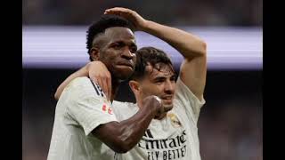 Vinicious Junior scores a hatrick as Real Madrid thumps Osasuna 40 in Laliga match report [upl. by Saidnac]