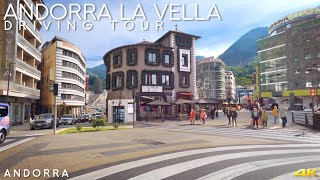 Tiny Tour  Andorra la Vella  Driving in Andorra  2022 Oct [upl. by Nnayr45]