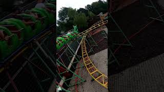 So eine Schrott Achterbahn betreibt man doch nicht Zatorland Dinocoaster POV poland ridereview [upl. by Aynna]