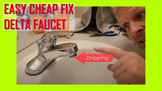 EASY FIX Delta Faucet Drip Repair [upl. by Biamonte]