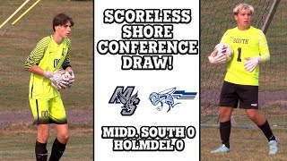 Holmdel 0 Middletown South 0  HS Boys Soccer  Shore Conference Draw [upl. by Harlie]