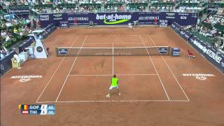 Kitzbuehel 2014 Final Highlights Goffin Thiem [upl. by Nadine]