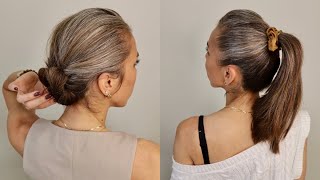 2 Easy Hairstyles You Can Do On Yourself 🔥 [upl. by Nutsud]