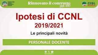 4 DOCENTI CCNL 2019 21 [upl. by Nossila]