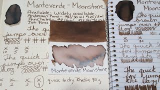 Monteverde  Moonstone  Ink Profile [upl. by Audri]