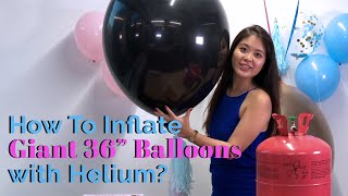 How To Inflate Balloons with Helium Like A Pro 🎈 [upl. by Arikihs]