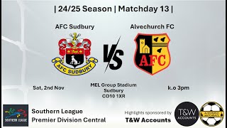 Sudbury vs Alvechurch 021124 [upl. by Aisekal]