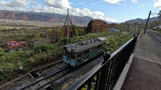 4K Rare Switchback Train in Japan Nagano [upl. by Icak294]