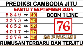 PREDIKSI CAMBODIA HARI INI 7 SEPTEMBER 2024  BOCORAN TOGEL CAMBODIA HARI INI  RUMUS CAMBODIA JITU [upl. by Markus]