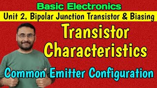 Transistor Characteristics CE Transistor Basic Electronics BJT BEBtech 1st year in हिन्दी [upl. by Retluoc]