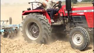 massey 9500 vs Swaraj 960 double harrow [upl. by Ettena970]