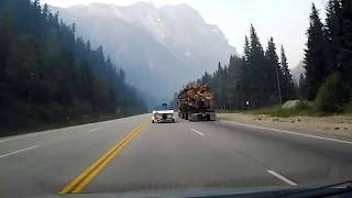 Calgary AB to Vancouver BC drive timelapse [upl. by Cicely]