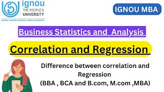 Difference btw Correlation and Regression  Statistics  BBA  BCA  MBA by Gyan Gate gyangate [upl. by Okikuy10]