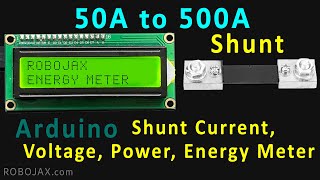 How measure DC Voltage and Current and build Energy meter with LCD Display  Lesson 104 [upl. by Ahsikrats]