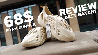 68 YEEZY FOAM RUNNER from KICKWHO The CRAZIEST Shoe of 2021 How do Yeezy Foam Runners Fit [upl. by Nnahtur]