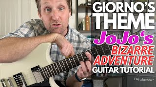 Giornos Theme from JoJos Bizarre Adventure Guitar Tutorial  Guitar Lessons with Stuart [upl. by Reider414]