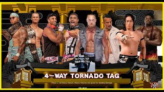 wwe2k23 4Way Elimination Tag Team Match at AEW Dynamite Like A Dragon Gaiden Arena Ai Full Match [upl. by Hutton291]