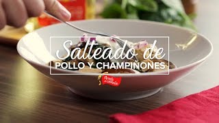 Salteado de pollo y champiñones [upl. by Nnaylloh465]