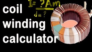 toroidal transformer design formula coil winding calculator [upl. by Sydney144]