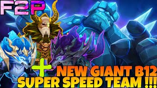 NEW SUPER SPEED TEAM GIANT B12  GB 12 SUMMONERS WAR [upl. by Eibber950]