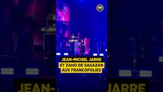 JeanMichel Jarre et Zaho de Sagazan en live ensemble sur le hit quotLes Mots bleusquot de Christophe [upl. by Nnylanna]