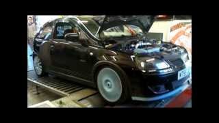 Vauxhall Corsa C Z20LET  Stage 35 300bhp amp 318 ftlbs  Charity Rolling Road Day  Dynodaze [upl. by Conias]