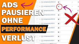 FACEBOOK Ads PAUSIEREN ohne Performance Einbruch  Facebook Marketing 2019 [upl. by Renraw18]