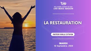 La Restauration  Pasteur Sybille Cuttayen  Mardi 10 Septembre 2024 [upl. by Enyaz]