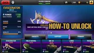 Unkilled new weapon EVISCERATORHow to unlock EVISCERATOR in unkilled [upl. by Ursa]