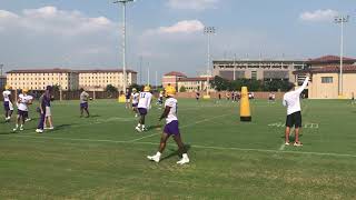 LSUs Wide Receivers kick off Fall Camp 2021 [upl. by Nauwtna]