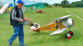 AVIATIK BERG 3027 RC SCALE MODEL OLDTIMER AIRPLANE FLIGHT DEMONSTRATION [upl. by Eitsud741]