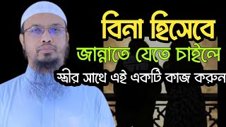 বিনা হিসাবে জান্নাতে যেতে চাইলে স্ত্রীর সাথে এই একটি কাজ করুন shaikhahmadullahreligionpromotion [upl. by Charity46]