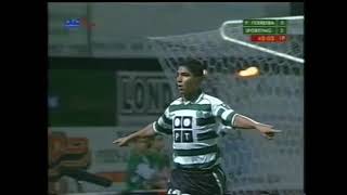 Jardel Sporting  27102001  Paços Ferreira 0x6 Sporting  2 gols [upl. by Unders]