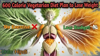 600 Calorie High Protein Vegetarian Diet Plan To Lose Weight  Lose 10 Kgs in 2 Weeks [upl. by Daria]