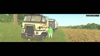 Hauling Oats on Riverbend Springs Farming Simulator 25 Ferry ride FS25 International Semi 100 FPS [upl. by Lea408]