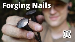 HOW BLACKSMITHS FORGE NAILS Great Beginner Project [upl. by Alameda765]