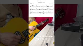 Easy Blues in Bb S VS H easyjazz jazz guitar music jazzguitar guitarplayer cover [upl. by Lledyr53]