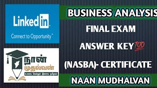 Linkedin  Business Analysis Foundation Final Answer Key  Naan Mudhalvan naanmudhalvan [upl. by Court]