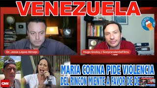 VENEZUELA  MARIA CORINA DESESPERA Y PIDE VIOLENCIA [upl. by Leahci]