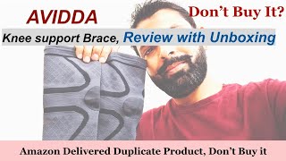 AVIDDA Knee Support Brace unboxing and review Knee support for Artgritis relief Joint Pain Relief [upl. by Zerep]