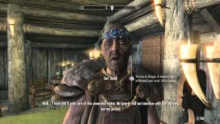 Skyrim Dawnguard  A Jarls Justice  Quest Tutoria [upl. by Travis423]