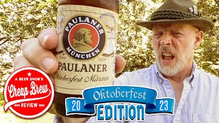 Paulaner Oktoberfest Marzen 2023 German Beer Review Revisit by A Beer Snobs Cheap Brew Review [upl. by Gaal908]