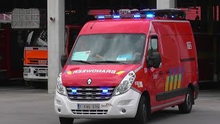 Gent  Kazerne alarm Interventie voor Signalisatiewagen  Belgian Fire Dept [upl. by Gunzburg19]